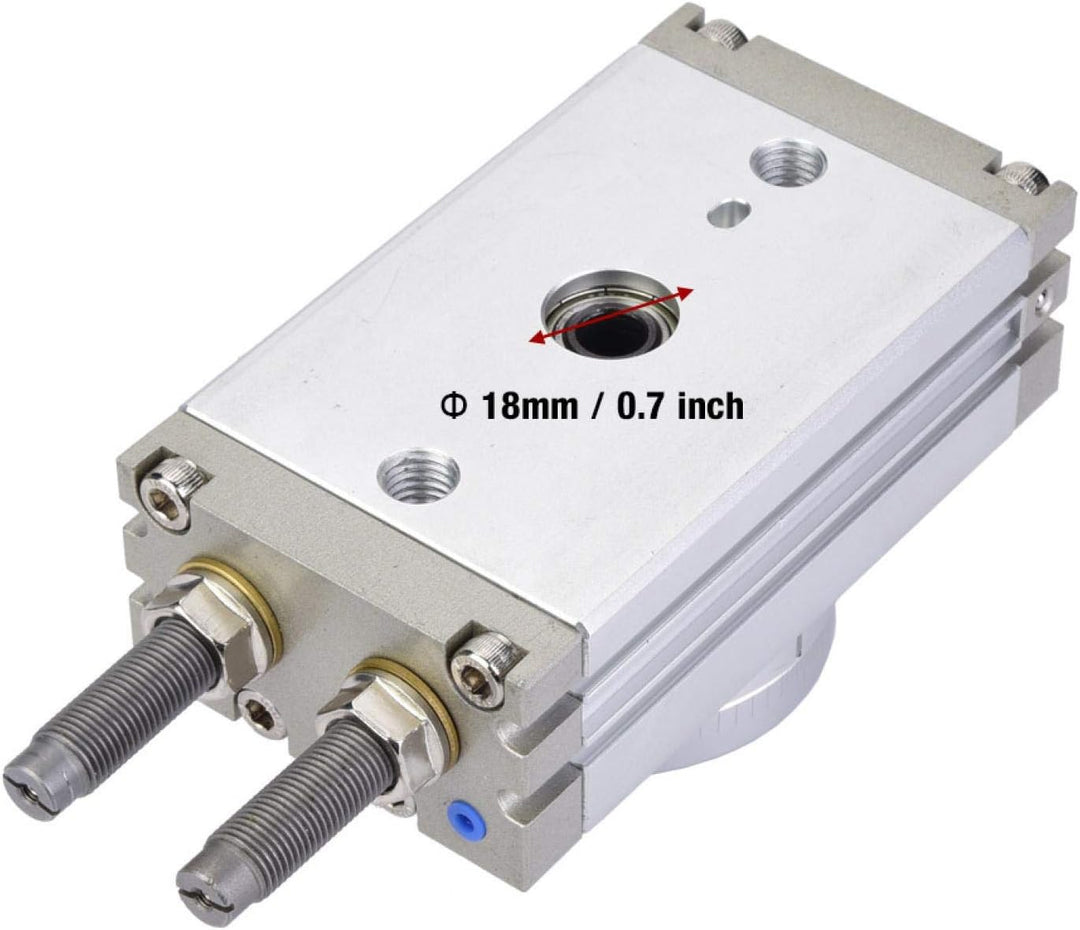 180 Grad Drehbarer Pneumatischer Luftzylinder MSQB-20R mit Puffer-Präzisions-Pneumatikzylinder 0.1-1