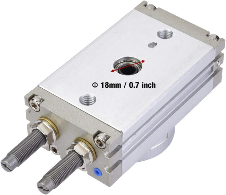 180 Grad Drehbarer Pneumatischer Luftzylinder MSQB-20R mit Puffer-Präzisions-Pneumatikzylinder 0.1-1