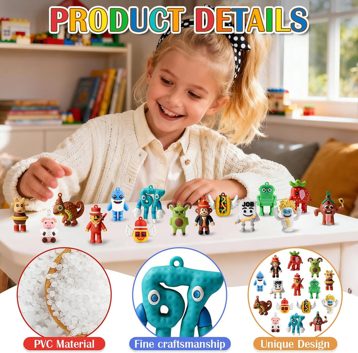 15 Stück Steal A Brainrot Actionfiguren-Set,Brainrot-Figuren Erdbeer-Elefant,67,Esok Sekolah,Lucky B