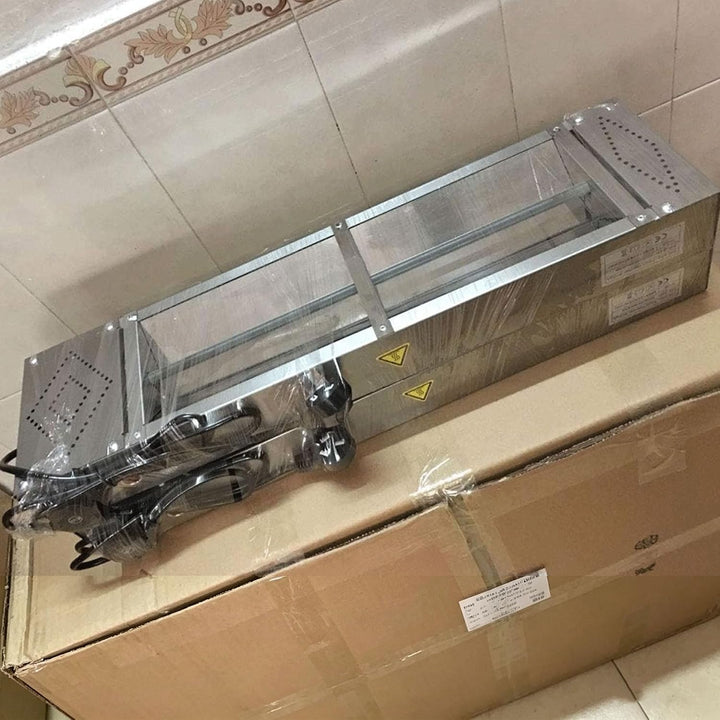 Wärmelampe Küche Gastro, Edelstahl Hängend Wärmelampe für Speisen(120cm) | Speisenwärmer Lampe mit D