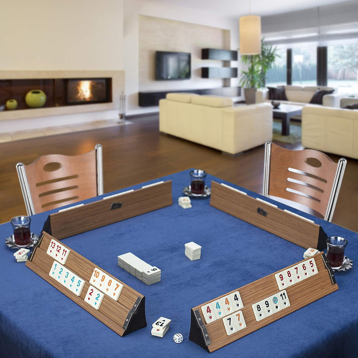 Semus Premium Rummy / Okey mit Melamin Spielsteine Ahsap Okey Takimi Kugelschreiber