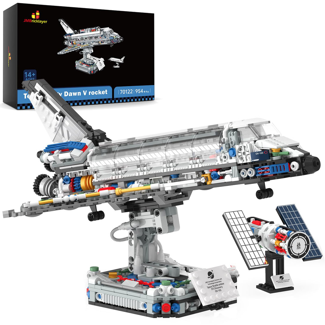JMBricklayer Space Shuttle Building Blocks Kit 70122, Space Exploration Shuttle Construction Toys fo