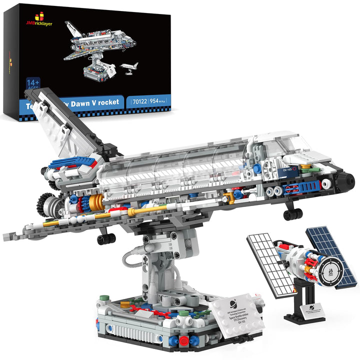JMBricklayer Space Shuttle Building Blocks Kit 70122, Space Exploration Shuttle Construction Toys fo
