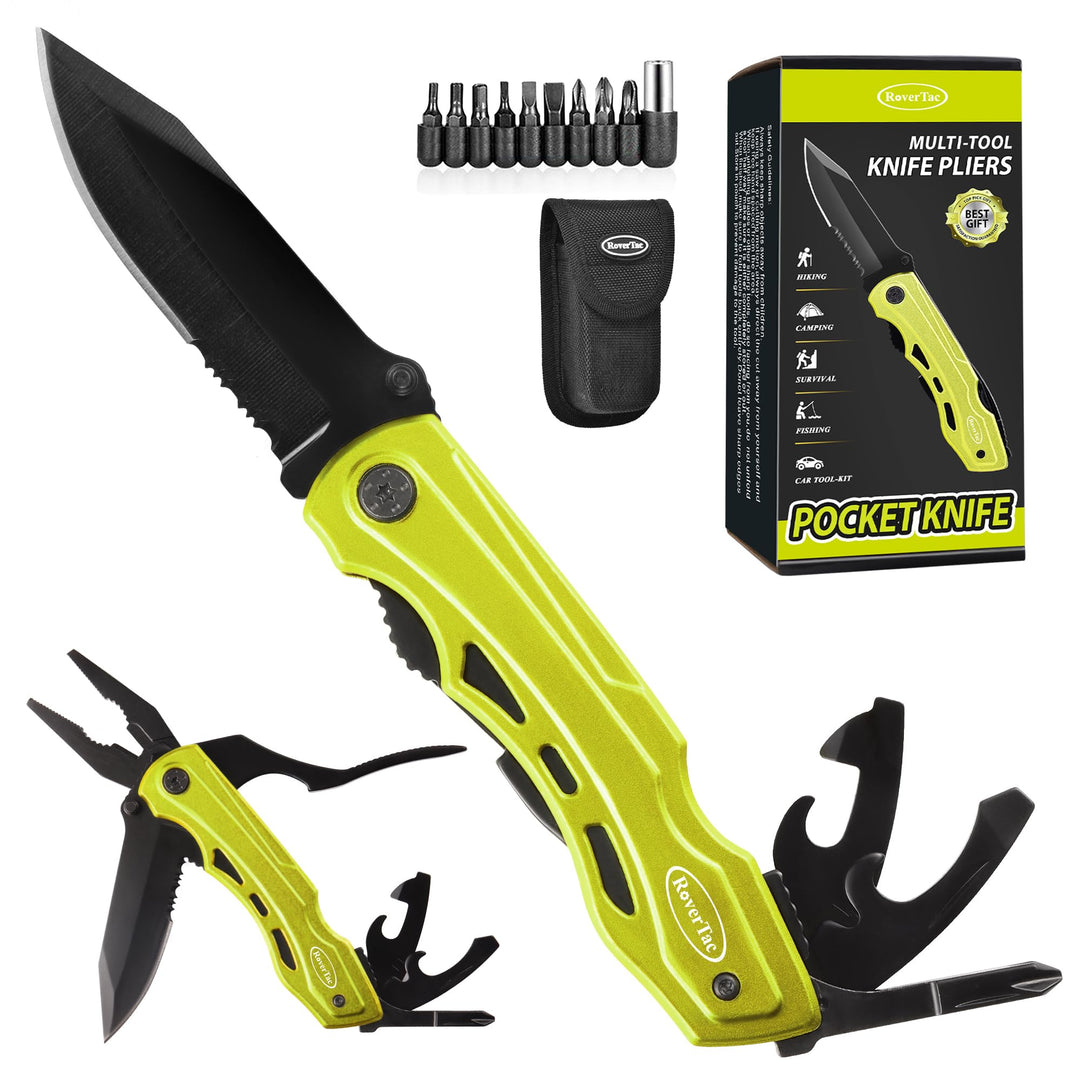 RoverTac Tasche Multitool Messer für Männer Geschenke, Geschenke für Männer Ihn Ehemann Freund, Männ