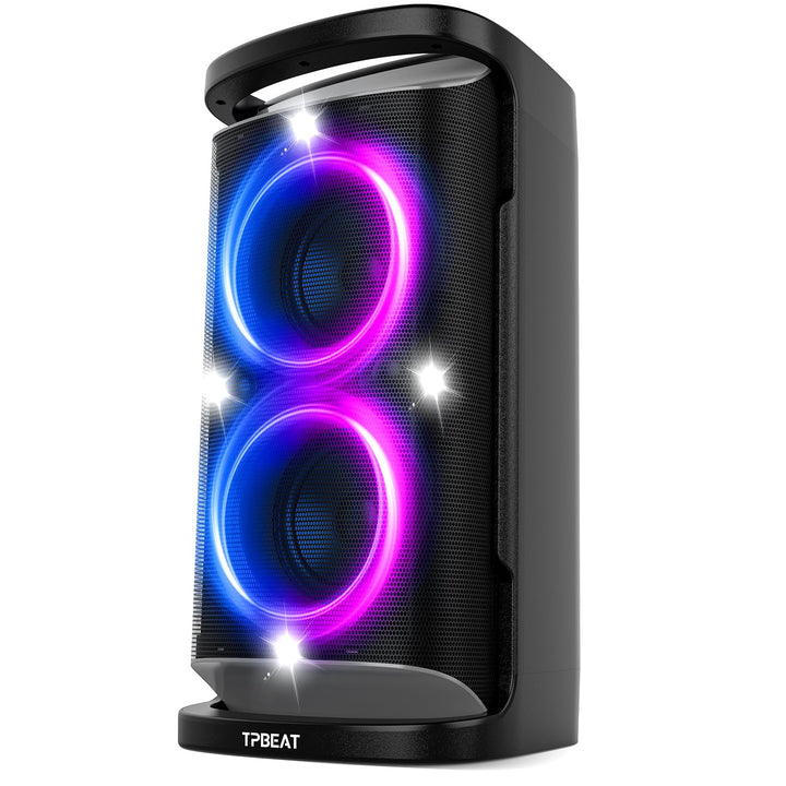 TPBEAT Bluetooth Lautsprecher Gross, Partybox, 160W Powerful, Lauter Sound, Tiefer Bass, Musikbox Bl