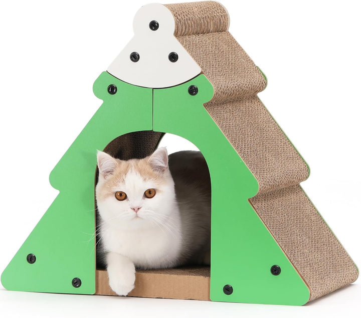 FUKUMARU Kratzbrett Katzen, Hoch Katzenkratzbrett aus Wellpappe, Bergform Vertikale Katzenliege Krat