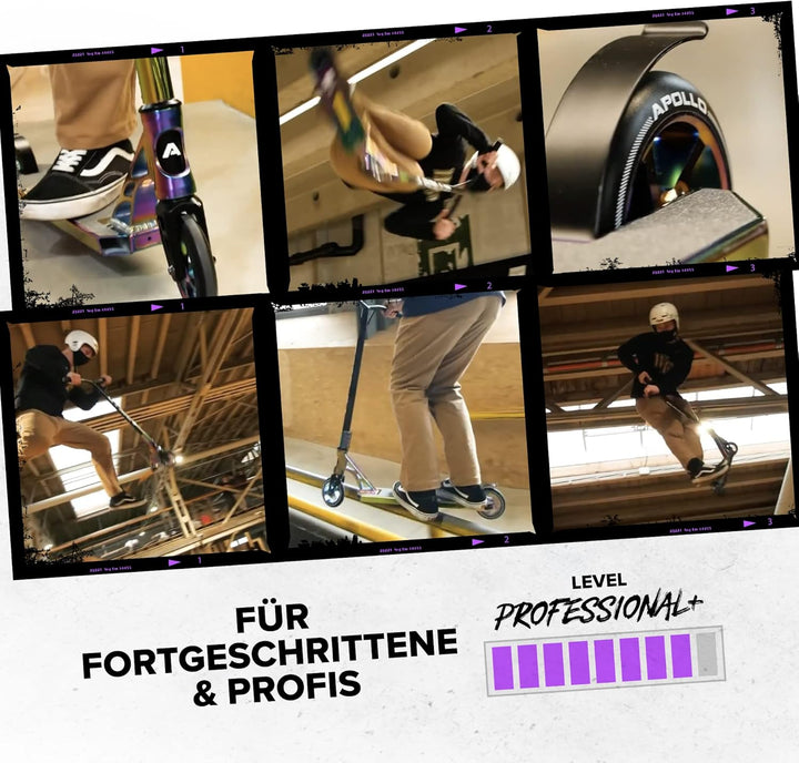 Apollo Stunt Scooter - Genesis Pro X Competition | High End Stuntscooter, ABEC 9 Kugellagern | Trick