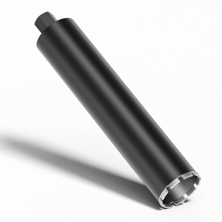 Wiltec Diamantbohrkrone Typ 2 (Mesh) Ø 102 mm, Bohrkrone 450 mm, 1¼ UNC Nassbohrkrone, Diamantbohrer