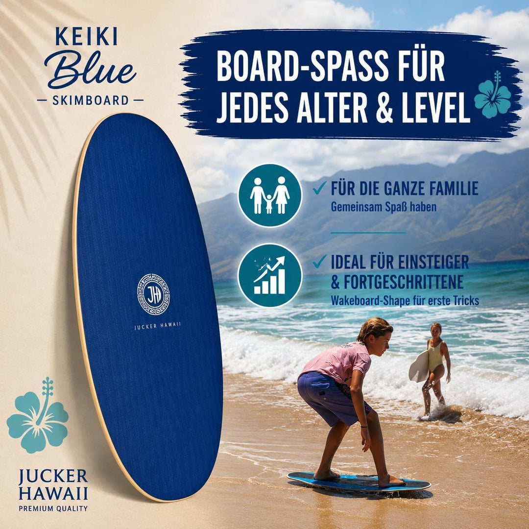 JUCKER HAWAII Skimboards PUNA, ULUA und KEIKI KEIKI BLUE, KEIKI BLUE