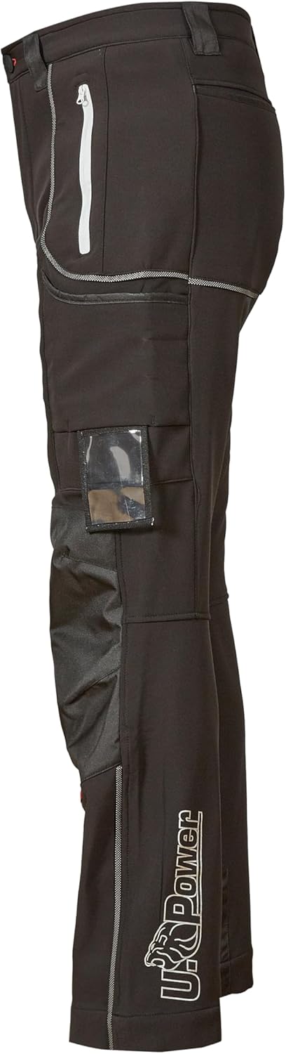 U-Power SY008BC/56 Softshell-Hose "Pit", schwarz, Grösse 56