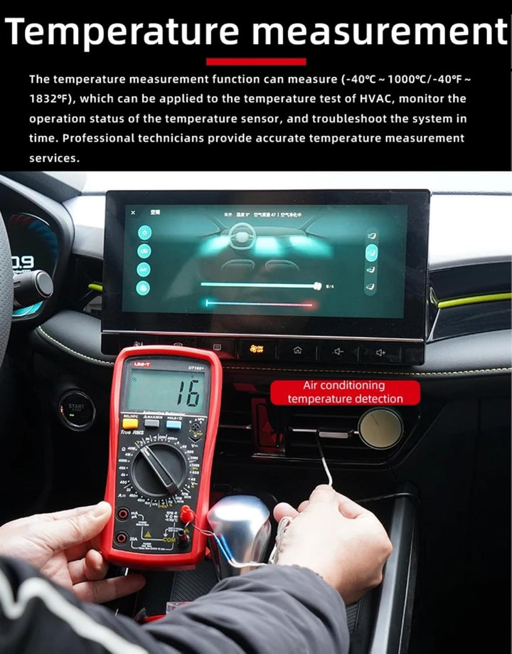 UNI-T UT107+ Automobile Multimeter High Precision True RMS Automobile Automatic Range Actual Value D