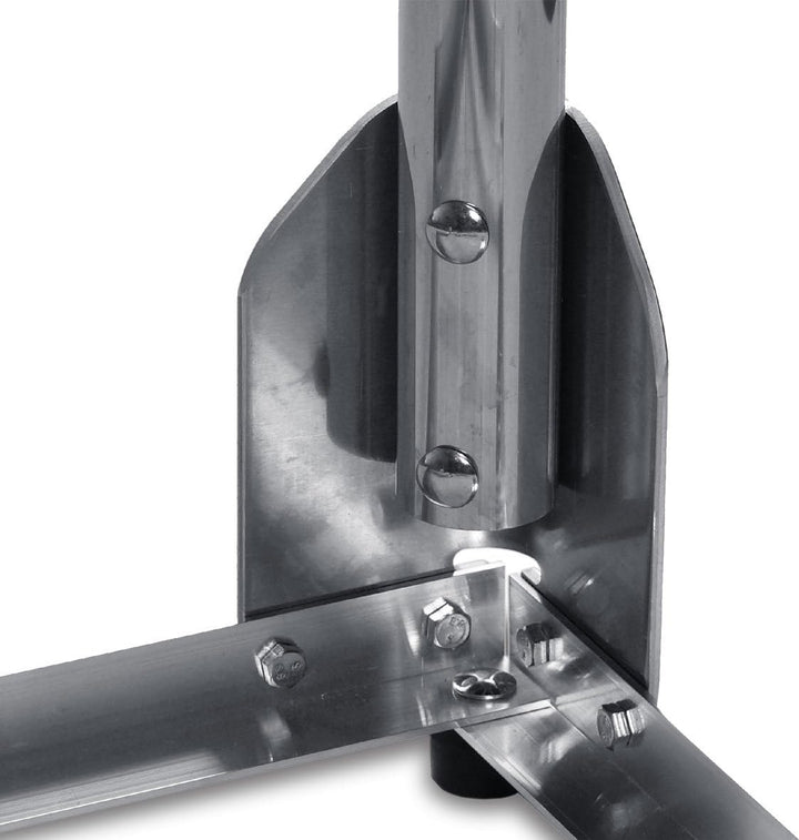 SKT BAFU50 Sat Aluminium-Balkonständer für Betonplatte 50 x 50 cm