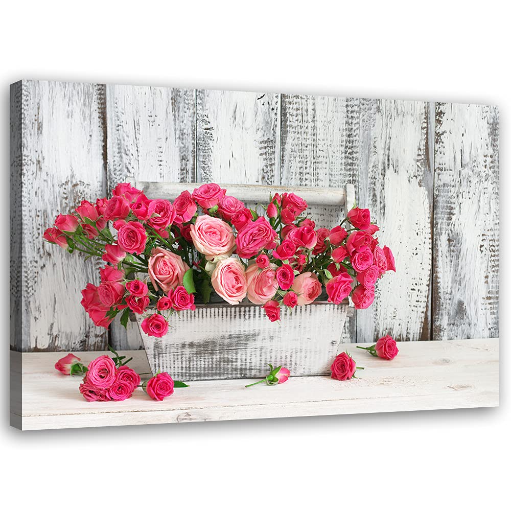 Feeby Vlies Leinwandbild Abstrakte Komposition 80x60 cm Wand Bild Kunstdruck Deko Wohnzimmer Wohnung