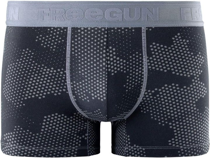 FREEGUN Herren Retroshorts (4er Pack) S Schwarz/Grau, S Schwarz/Grau