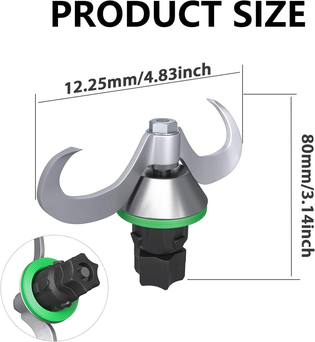 Teigmesser, Edelstahl Teigmischmesser, Universal Knet-Teigmischer, Kneteigmesser, Blitzschnelles rei