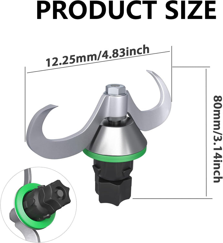 Teigmesser, Edelstahl Teigmischmesser, Universal Knet-Teigmischer, Kneteigmesser, Blitzschnelles rei