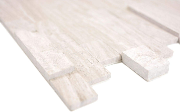 Selbstklebnde Mosaikmatte Verbund Naturstein grey für WAND KÜCHE Wandverblender Fliesenspiegel Verkl