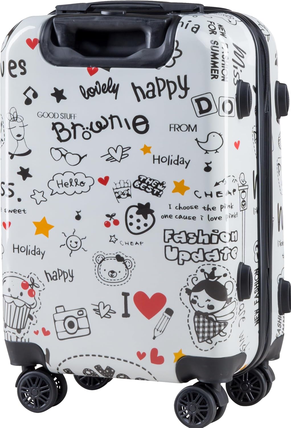 Xonic Design Reisekoffer - Hartschalen-Koffer mit 360° Leichtlauf-Rollen - hochwertiger Trolley mit
