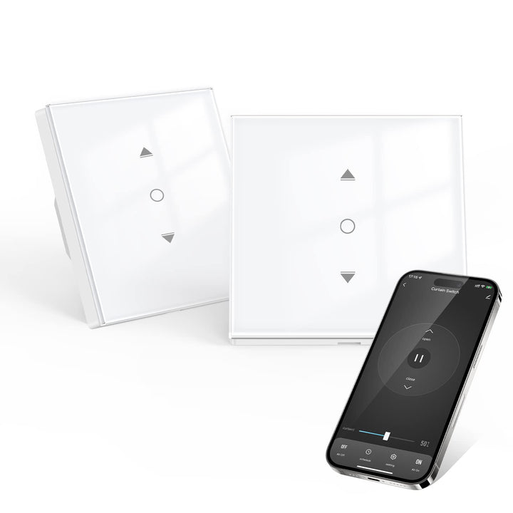 [6.1 Gen.] Smart Rolladenschalter, Maxcio Jalousieschalter mit Steuerbare LED, Kompatibel mit Alexa