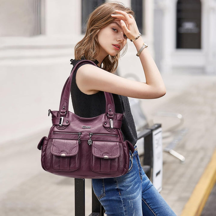 KL928 Tasche Damen Handtasche Umhängetaschen Damenhandtasche Schultertasche Lederhandtasche elegante