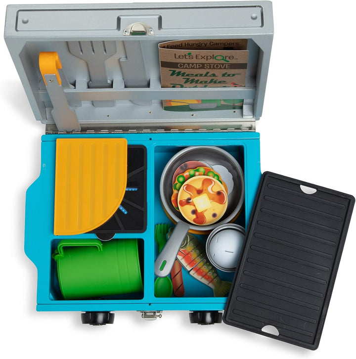 Melissa & Doug 40804 Let's Explore Camp Stove Pretend Spielset | 3+ | Geschenk für Jungen oder Mädch