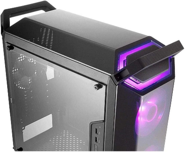 Cooler Master MasterBox Q300P - RGB mATX Mini Tower-Gehäuse für tragbare Spiele mit vollem Seitenber