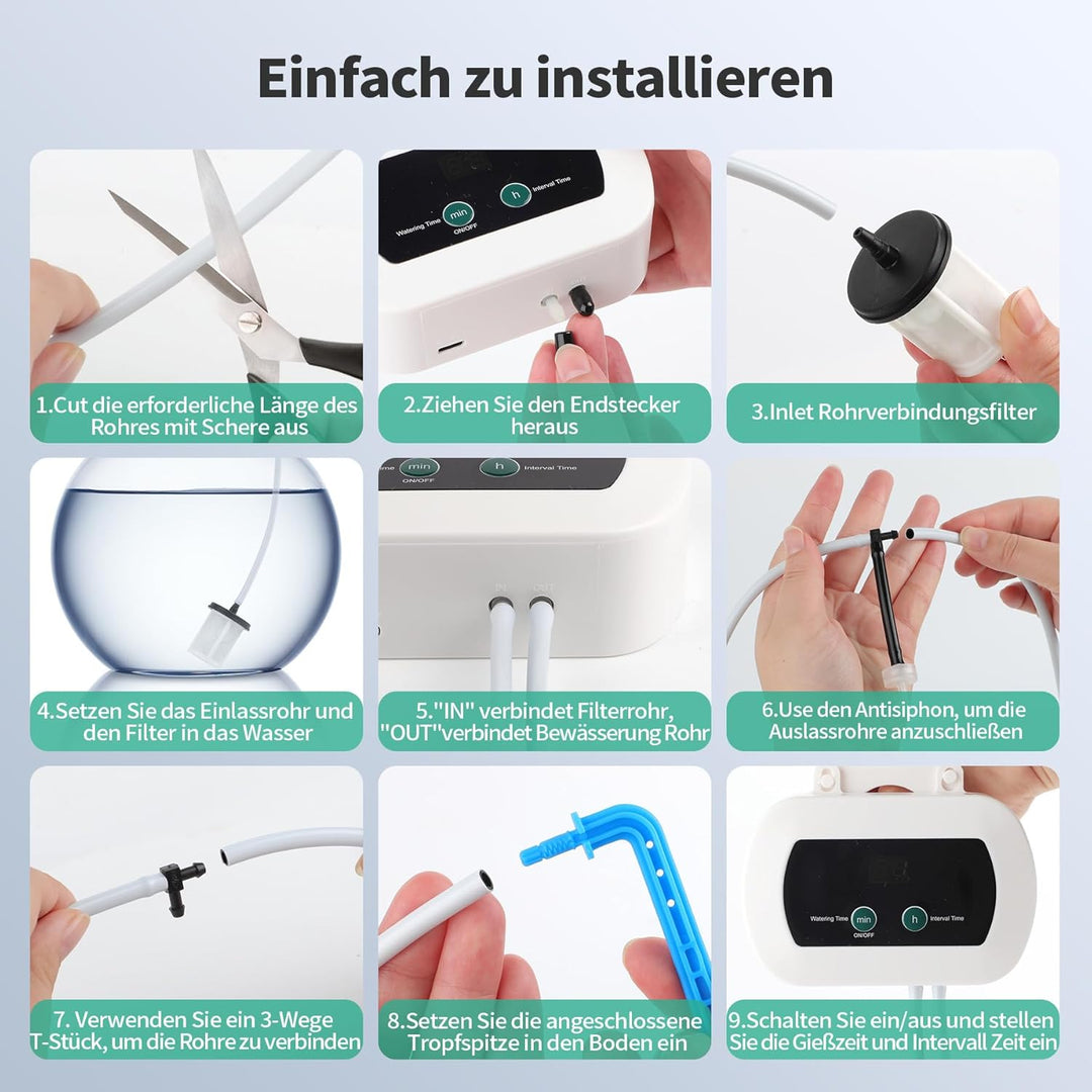 Automatische Bewässerung Pflanzen Bewässerungssystem Tropfbewässerung Indoor Garten Bewässerung Zimm