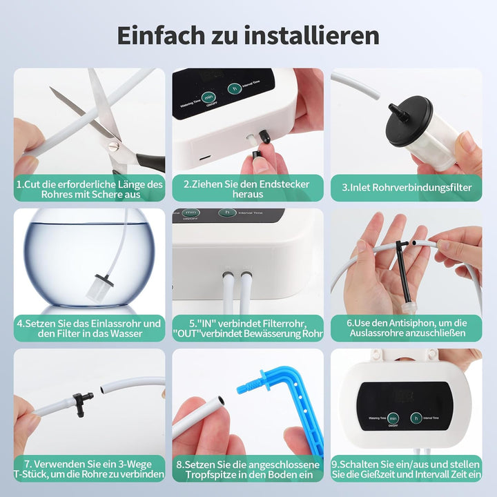 Automatische Bewässerung Pflanzen Bewässerungssystem Tropfbewässerung Indoor Garten Bewässerung Zimm