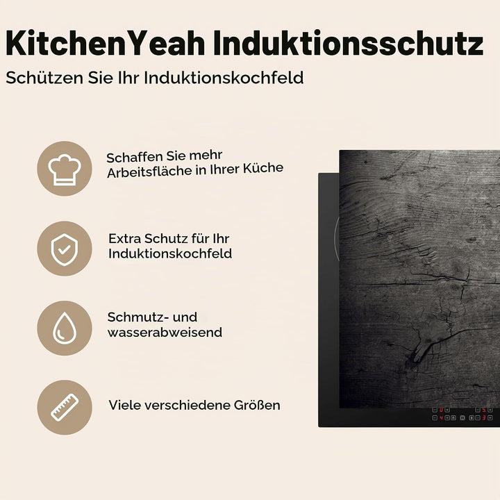 KitchenYeah© Herdabdeckplatte Einteilig Induktionsmatte Küche Abdeckung Ceranfeld Herd Abdeckplatte