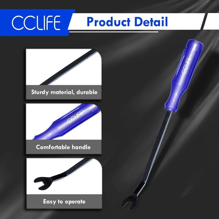 CCLIFE 12tlg Auto Demontage Werkzeug Set PP PA+ Zierleistenkeile Innenraum Verkleidung Türverkleidun