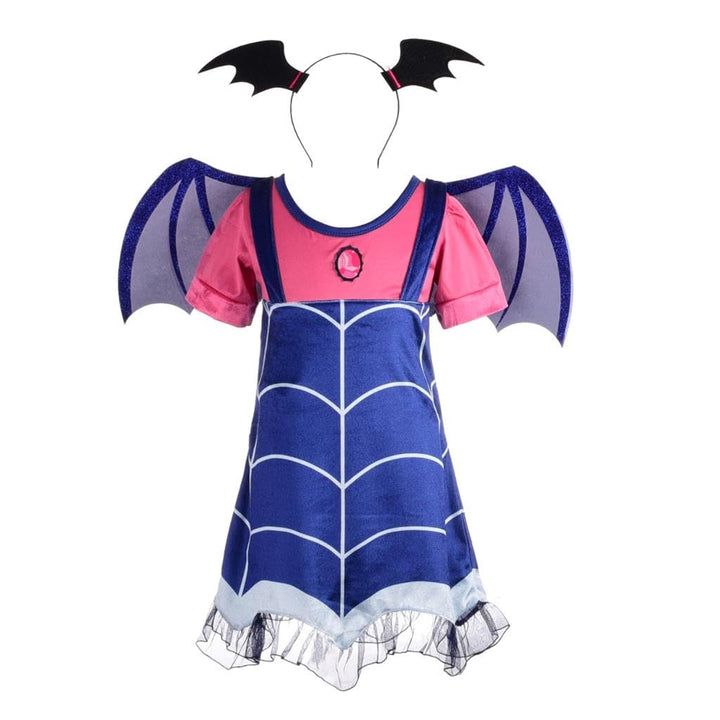 Lito Angels Kostüm Kleid Verkleidung für Kleinkind Mädchen mit Fledermausflügel Haarreifen und Flüge