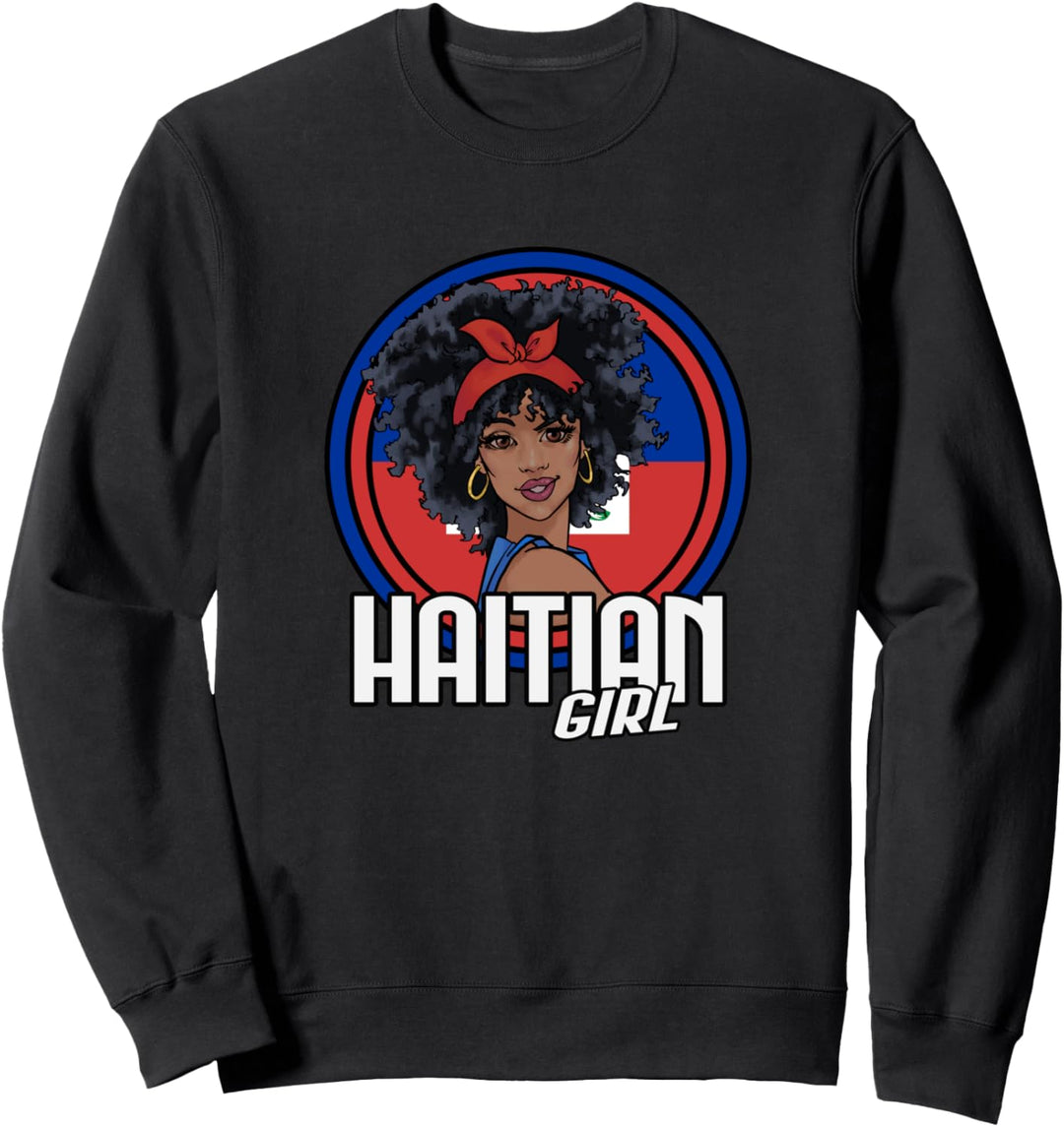 Haitianisches Madchen Haiti Flagge Geschenk Haiti Gift Sweatshirt