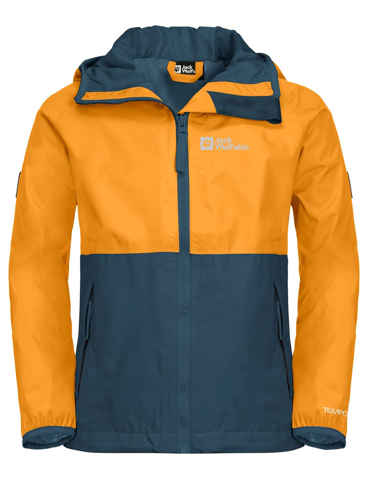 Jack Wolfskin Unisex Rainy Days Jacket K Regenjacke, 92 orange pop