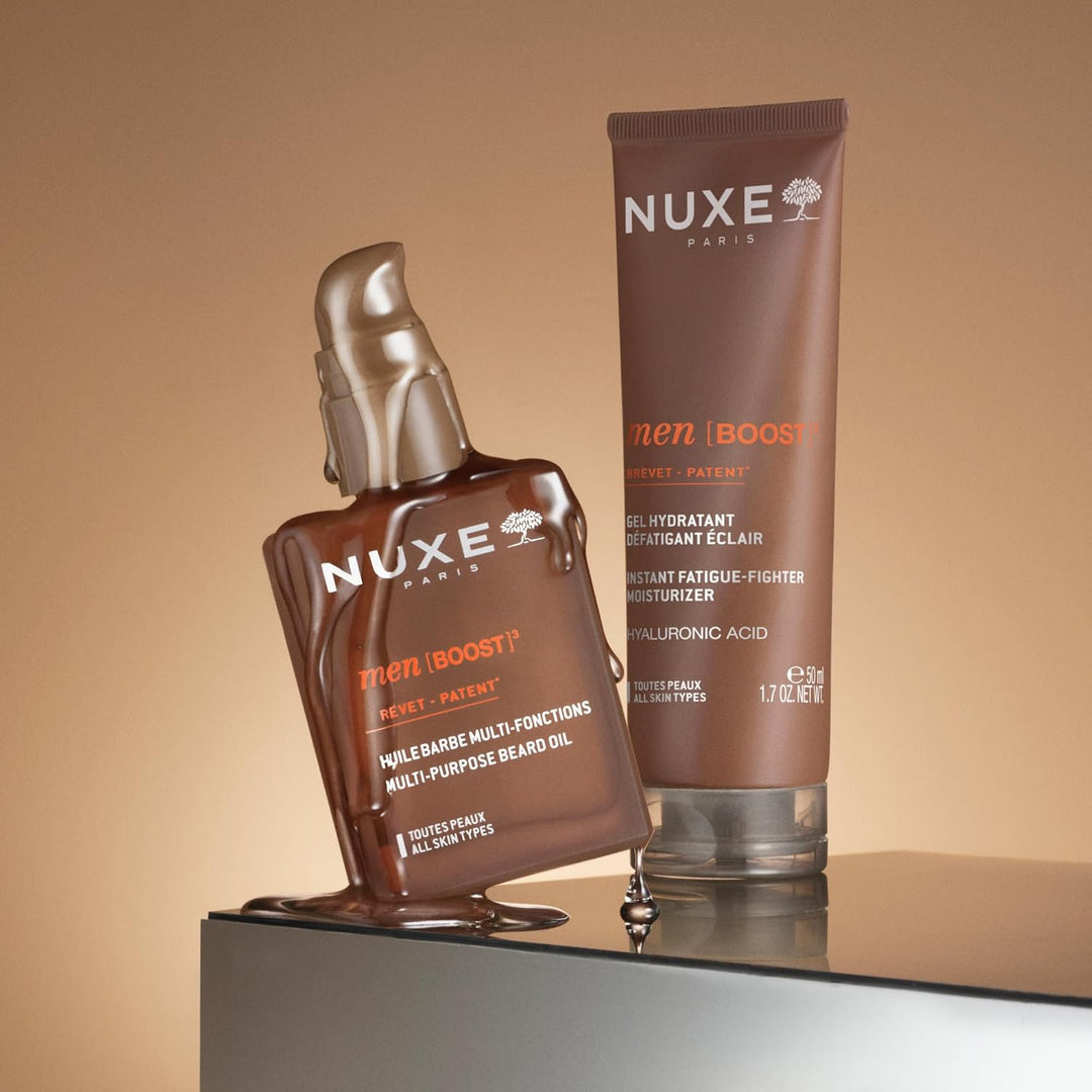 Nuxe Men Mehrzweck-Bartöl, 30 ml, pflegender 2-in-1-Bartweichmacher und Rasiervorbereitung mit Jojob