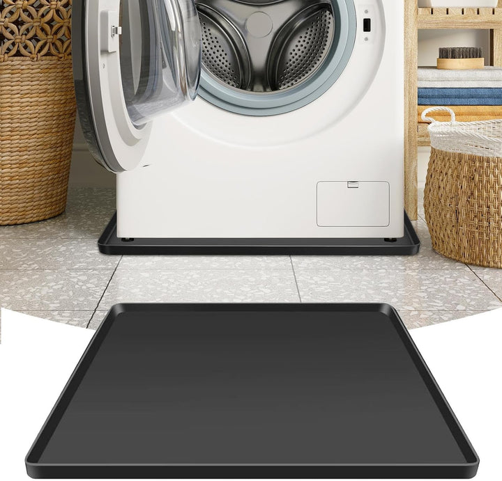 Silicone Auffangmatte für Kühlschrank/Waschmaschine (60x60cm) - Hochrandiger Spritzschutz - Rutschfe
