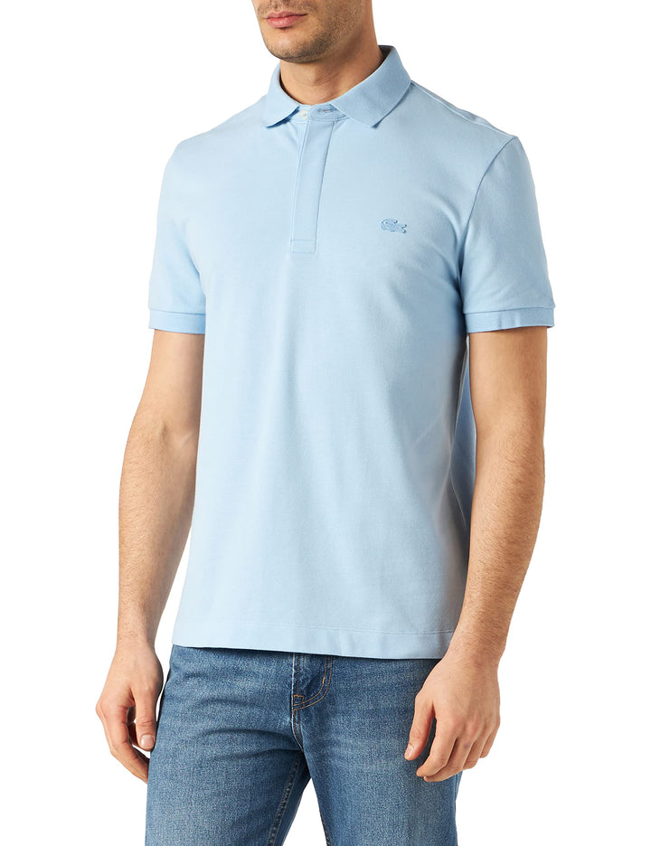 Lacoste Herren Polo-Shirt Kurzarm PH4012, Männer Polo-Hemd,2 Knopf,Slim Fit XS Blau (Panorama), XS B