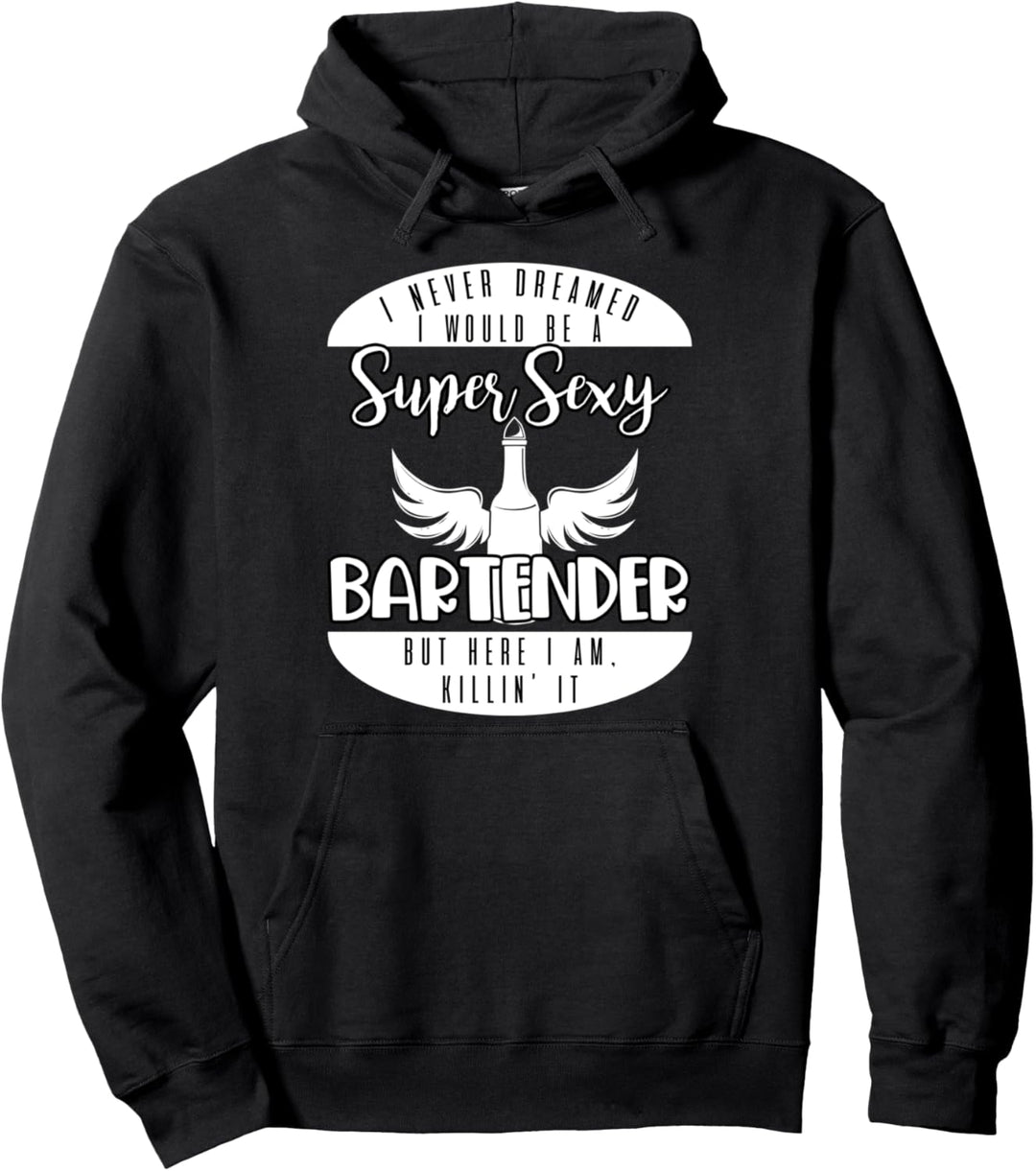 Die meisten Mädchen beim Mixen von Getränken Barkeeperin Pullover Hoodie