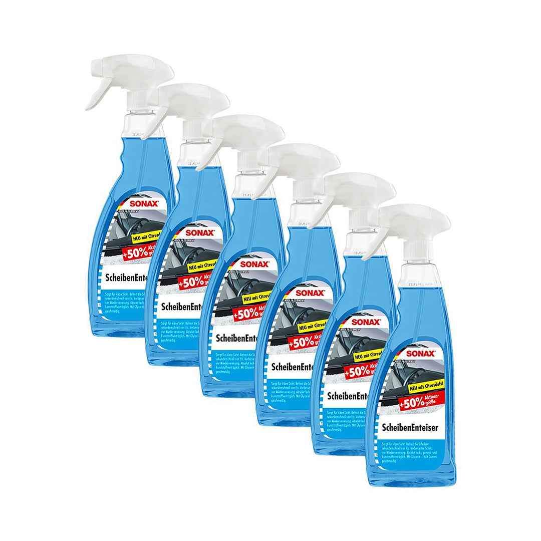 SONAX Scheibenenteiser Scheiben-Entfroster Sprühflasche Enteiserspray 6x 750ml