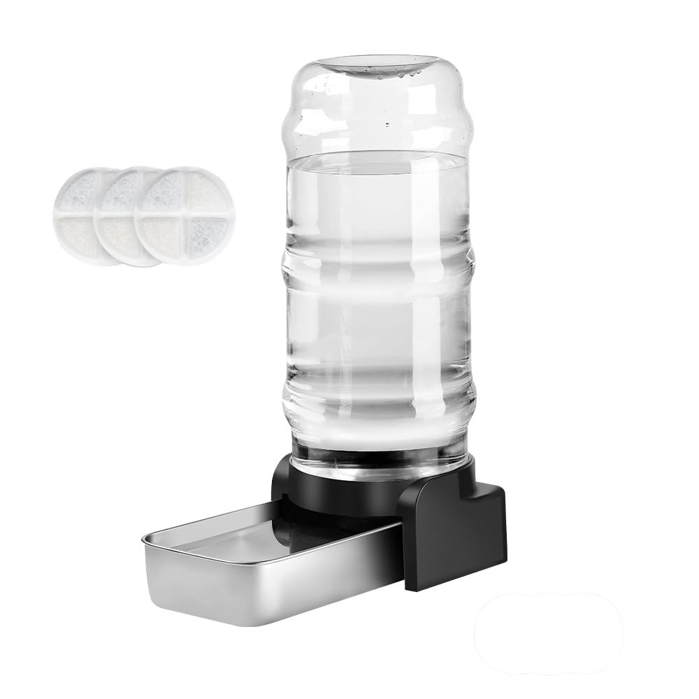 Marchul 8.6L Trinkbrunnen für Hunde und Katzen, Automatischer Trinkbrunnen mit Edelstahl-Wassernapf