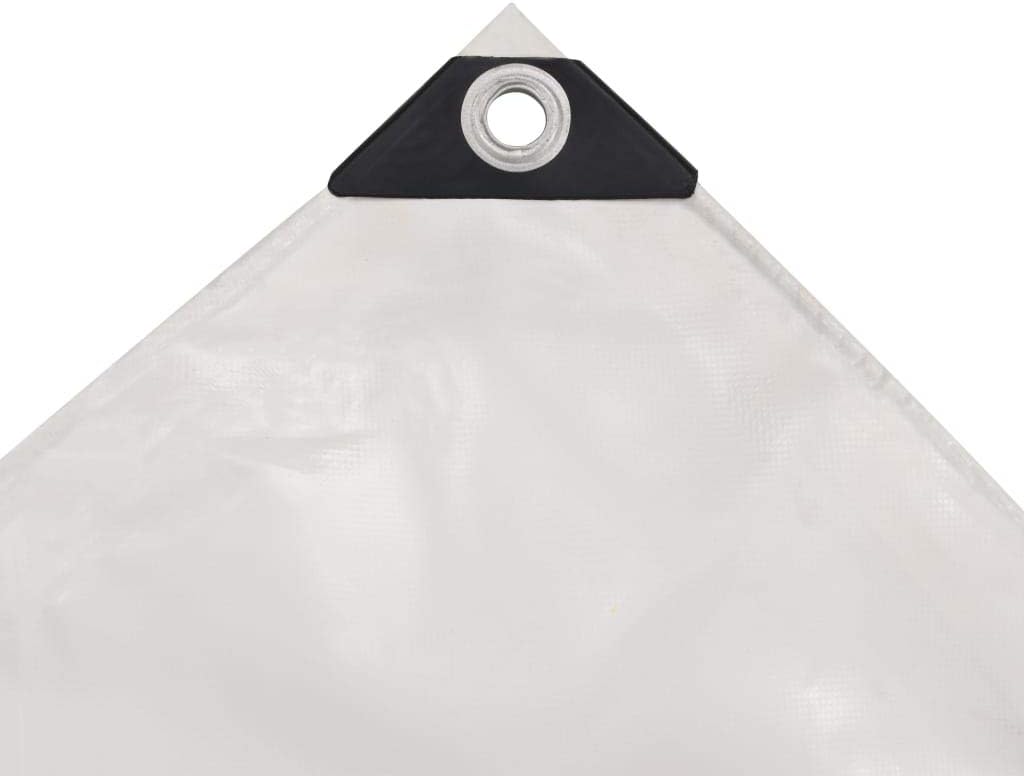 vidaXL Abdeckplane PVC 650g/m² 3x4m Weiss LKW Plane Schutzplane Gewebeplane 3 x 4 m Weiss, 3 x 4 m W