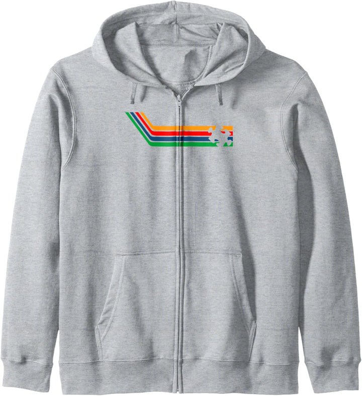 Autismus-Bewusstsein Geschenk Retro Streifen niedlich ASD od Kapuzenjacke