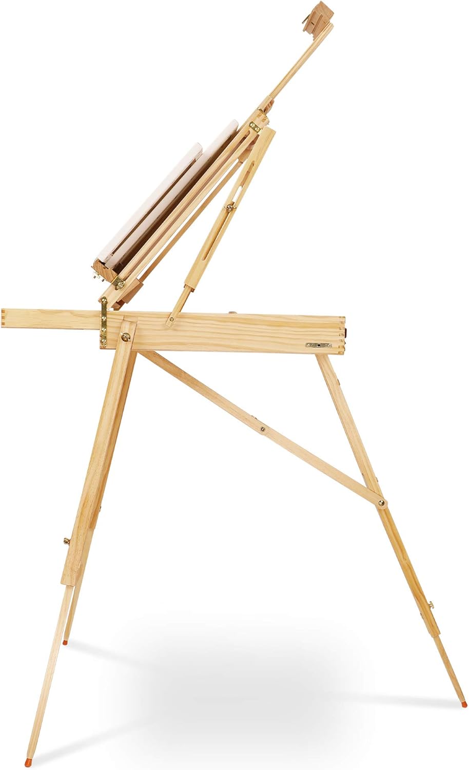 Artina Staffelei Holz Gross Leinwand bis max. 100cm Madrid – Malerstaffelei mit 90° Neigung - Tischs