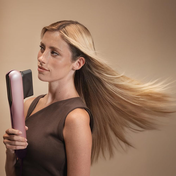 Cecotec AirLisse 2in1 ForceDry Champagne Glätteisen, 1000 W, Luftstrom 19,7 m/s, 2 Magnetköpfe, ohne