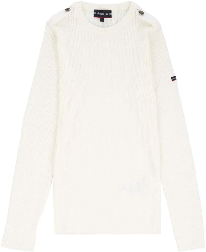 Armor Lux Damen Pull Marin Redon Femme Pullover 3XL Milk, 3XL Milk