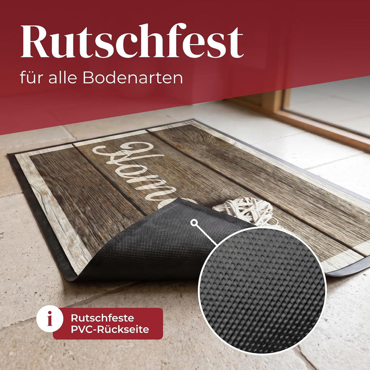 Hochwertige Fussmatte 60x80 cm (Large) – Schmutzfangmatte für Innen &amp; Aussen, rutschfest mit hoher S