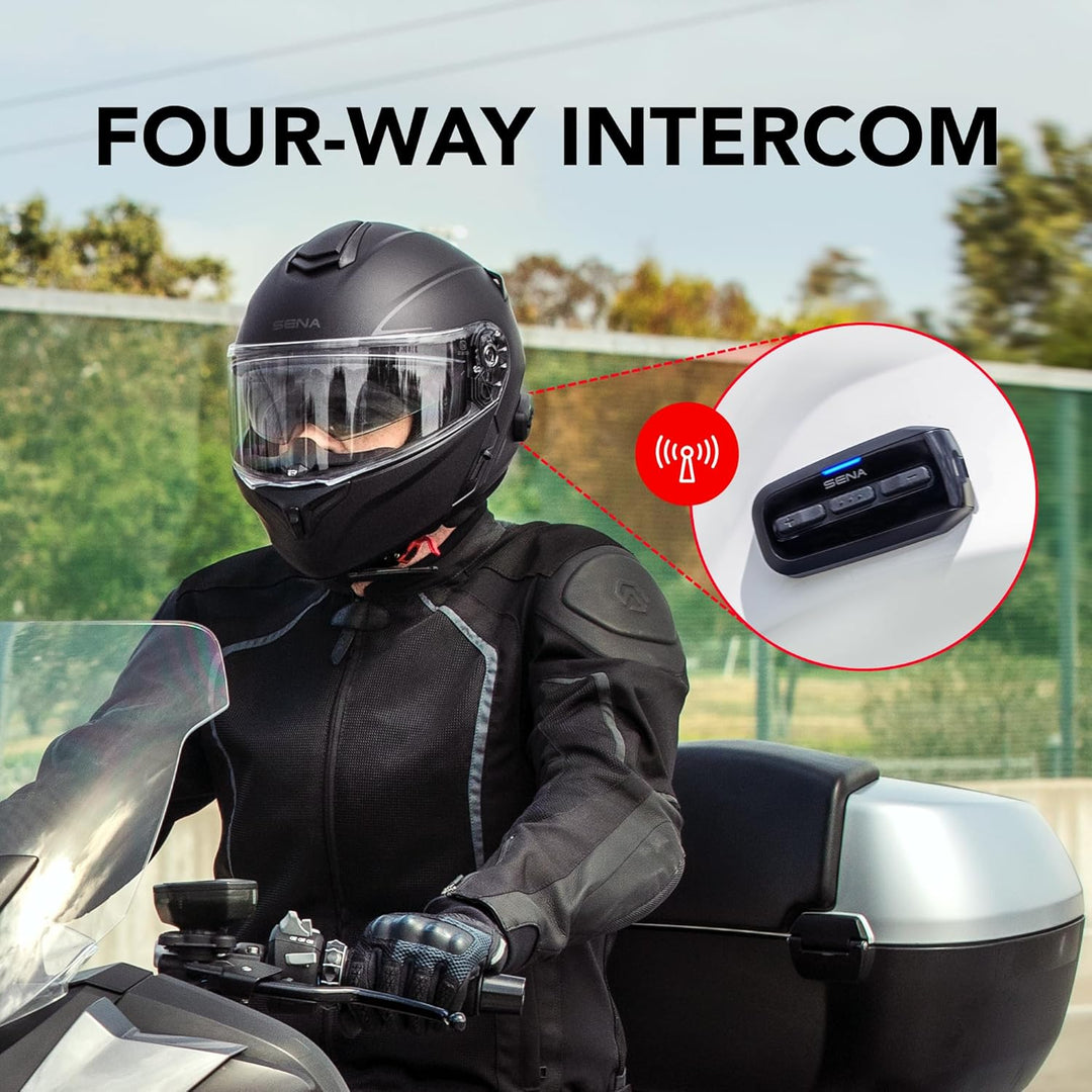 Sena Outrush R Bluetooth Klapphelm mit Intercomsystem (Schwarz, L) Schwarz L Outrush R, Schwarz L Ou