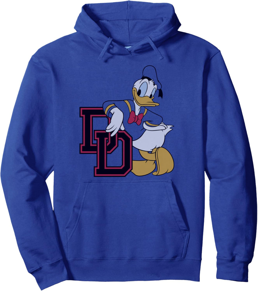 Disney Mickey And Friends Donald Duck Varsity Portrait Pullover Hoodie