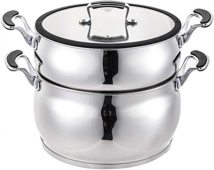 Couscous-Topf, Edelstahl, 26 cm | 8 l, 6-8 Personen, für alle Herdarten einschliesslich Induktion, E