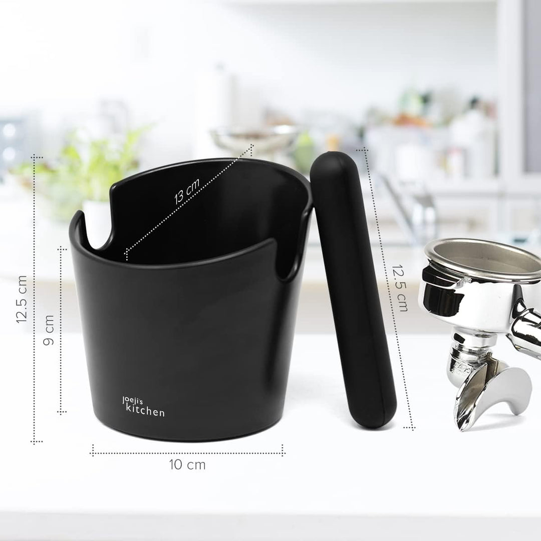 Joeji's Kitchen Abklopfbehälter Klopfbox für Siebträger Zubehör Maschinen Espresso - Knock Box Absch
