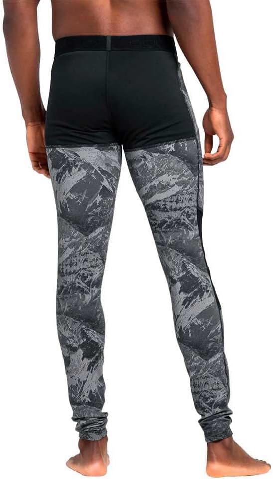 Odlo Herren Leggings Bl Bottom Long Whistler Eco L Schwarz, L Schwarz
